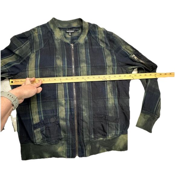 Dear John Jacket Size Womens L Tartan Plaid Distress Lightweight Cotton Academia - Picture 4 of 7